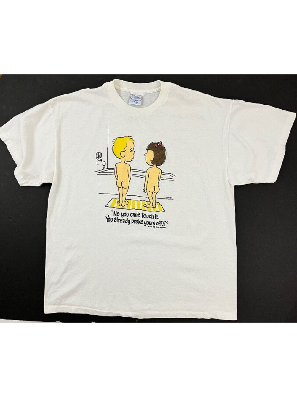 Vintage 90s Put Me On Cummings Novelty Funny Graphic Naughty T-shirt Men's XL